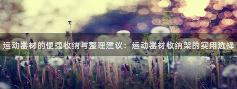 意昂5(KGAME)集团官网首页网址:运动器材的便捷收纳与整